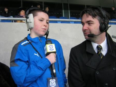 Barrie McAuliffe Cardiff City FC Media Manager who kindly hosted us for the day